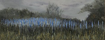 arabella caccia blue scepters ii oil on board 20 x 50 cm hr c matt slater 1 cropped