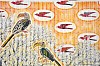 Gary Stephens, Yellow Hornbill with Sunset Shepards Tree, 114x 153cm, chalk pastel, charcoal and newsprint collage on pleated paper, 2025 LR (detail)