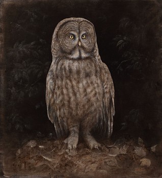 claude jammet the simorgh oil on paper on canvas 100 x 90 cm