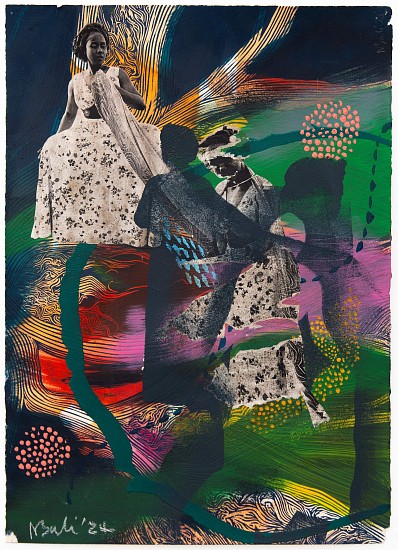 MBALI TSHABALALA, Ethereal Roots
Mixed media on paper