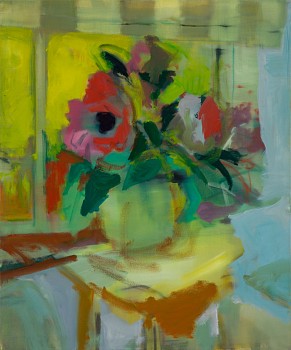 hoogervorst flowers at the old age home iii 2024 oil on canvas 120 x 100cm