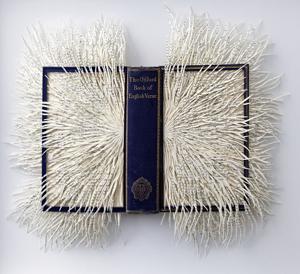 BARBARA WILDENBOER, The Oxford Book of English Verse
Altered book (hand-cut)