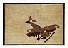 luca evans the crash african mahogany birch cherry kiaat maple and walnut on pine 30.5 x 43 cm