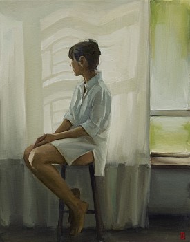 sasha hartslief sheer curtain oil on canvas 95 x 75 cm hr c matt slater 1