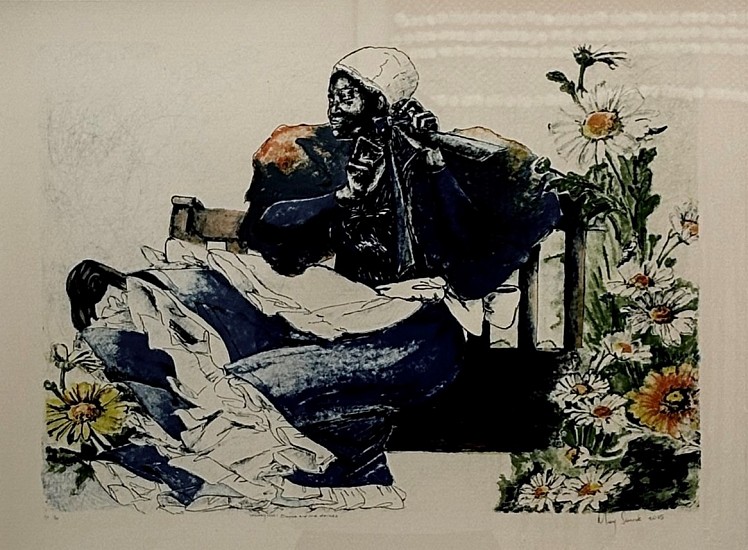 MARY SIBANDE, Leisurely rest: Sophie and the daisies
five colour lithograph