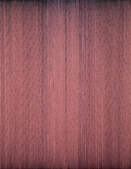 CATHY ABRAHAM, The dream indigo to red
oil and gesso on book linen