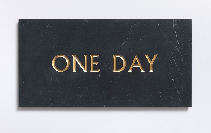 BRETT MURRAY, One Day
Marble and gold leaf