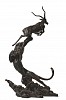 S490 Leopard Chasing Impala Maquette