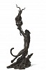 S490 Leopard Chasing Impala Maquette