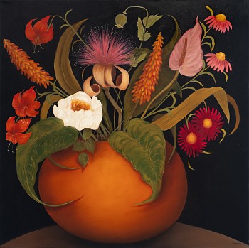 Shany van den Berg A bunch of joy, oil on linen, 86 x 86 cm LR (c) Mike Hall