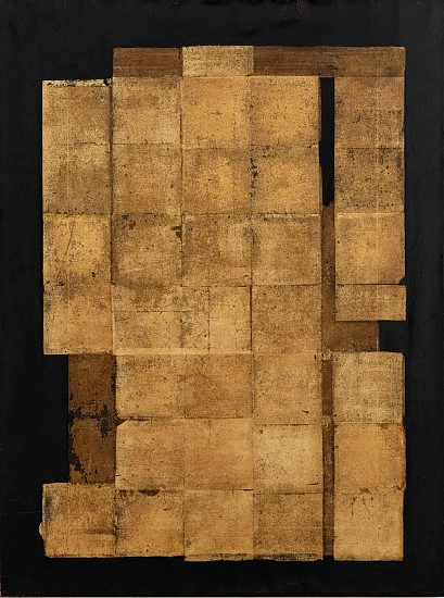 PHILIPPE UZAC, Vanishing Shape 5
gold leaf and oil on canvas