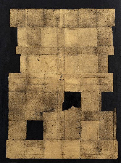 PHILIPPE UZAC, Vanishing Shape II
gold leaf and oil on canvas