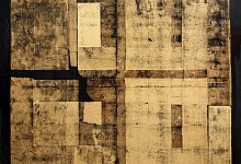 Philippe Uzac, Vanishing Shape 6, gold leaf and oil on canvas, 150 x 150 cm HR (c) Damian Griffiths (1) copy