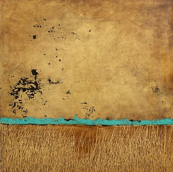 Philippe Uzac, Entropy 1, gold leaf and oil on canvas, 150 x 150 cm LR (c) Damian Griffiths (1)