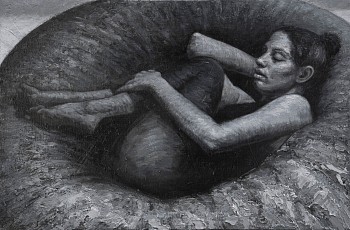 Cocoon, 2026, oil on canvas, 40x60cm