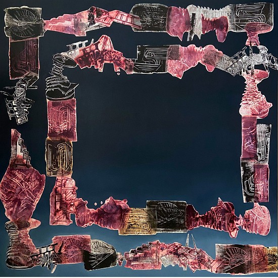 EMALIE BINGHAM, STAY
Mixed media on canvas