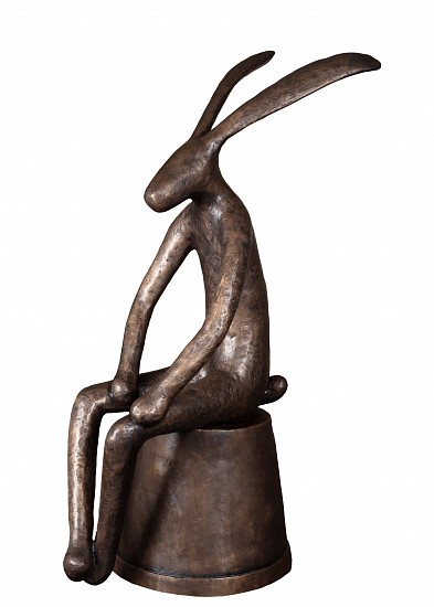 GUY DU TOIT, Hare on Flower Pot (Large)
Bronze