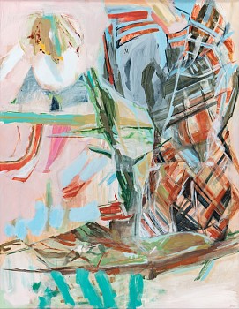 Jeanne Hoffman, Both Sides Shook in the Wind, acrylic on Italian cotton, 90 x 70 cm HR (c) Matt Slater