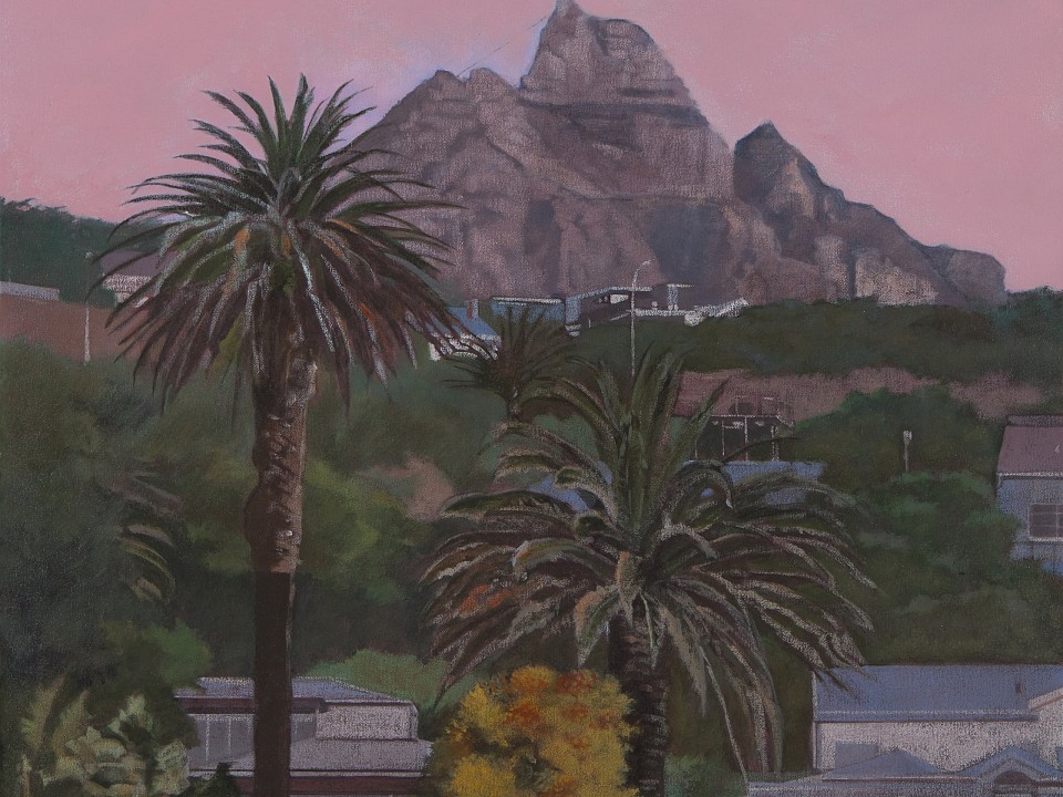 Denby Meyer, Sunset from Clifton, acrylic on canvas, 81 x 61 cm HR (c) Matt Slater (1) FRAME CROPPED