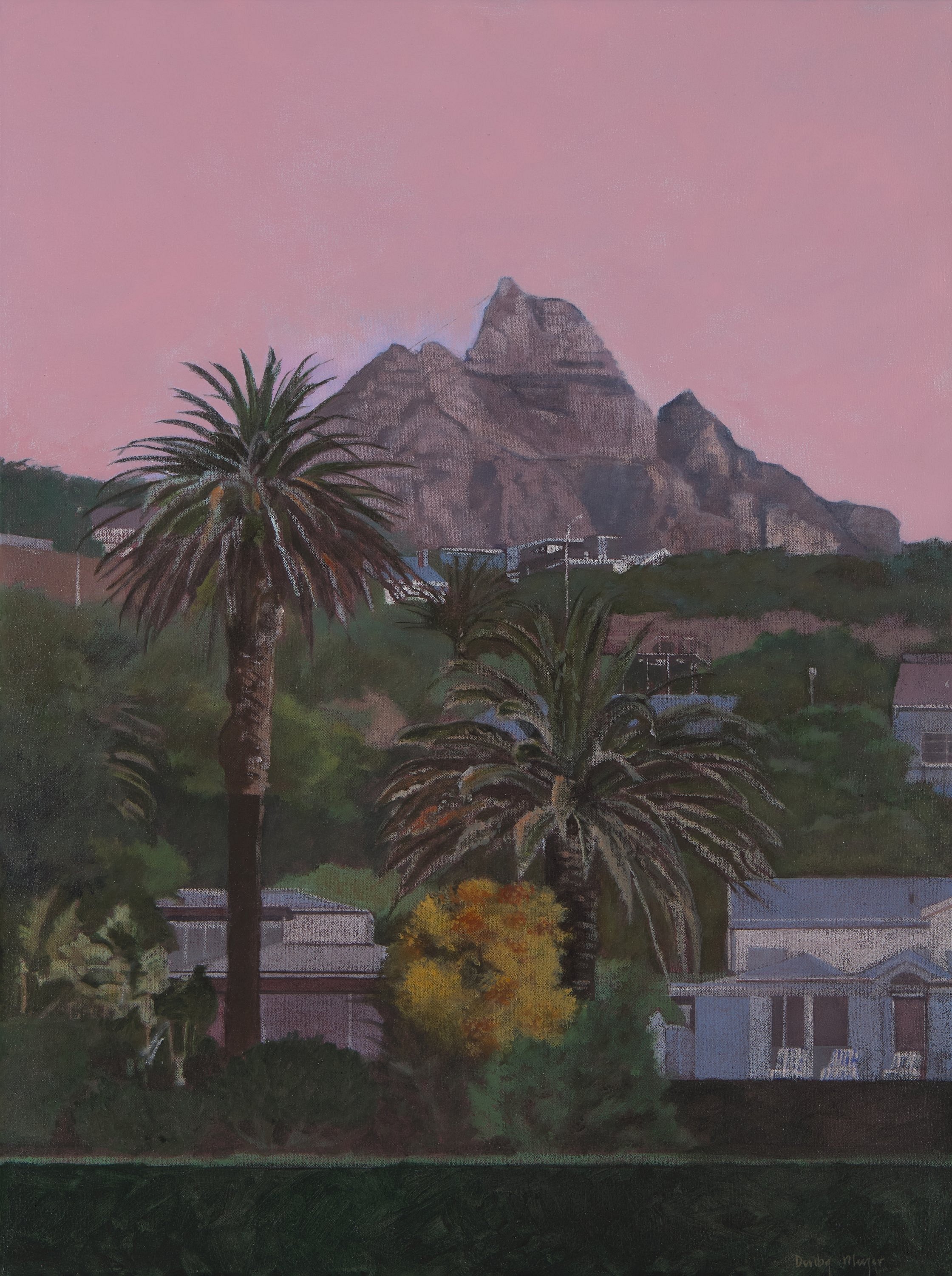 Denby Meyer, Sunset from Clifton, acrylic on canvas, 81 x 61 cm HR (c) Matt Slater (1) FRAME CROPPED