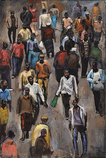 RICKY DYALOYI, Sivukile I
Mixed media on canvas