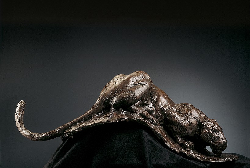 DYLAN LEWIS, S059 Leopard Drinking
Bronze