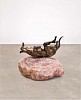 (My) Familiar Shadow, 2022, polished bronze or rose quartz, 91 x 100 x 73.5cm