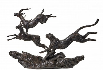 S505 Cheetah Chasing Impalas Maquette 01 (lower res)