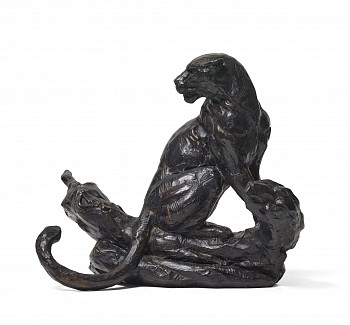 S507 Sitting Leopard Maquette V