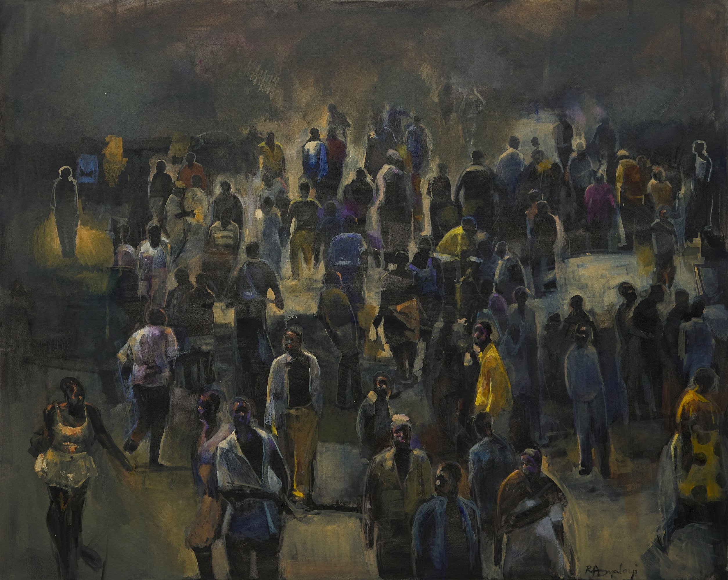 Ricky Dyaloyi, Step out of your bubble, mixed media on canvas, 160 x 200 cm LR (c) Matt Slater (2) CROPPED